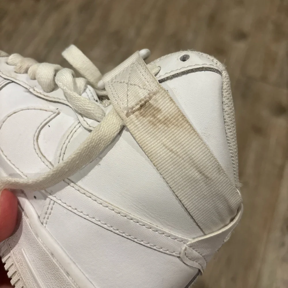 Nike Air Force 1s White High-Top Sneakers Size 4Y